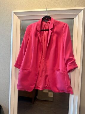 Express Hot Pink Open-Front Women's Blazer